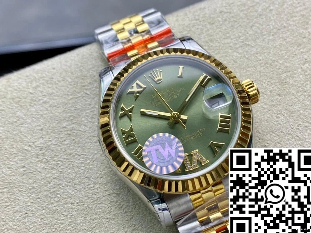 Green Datejust 178273 Dial Factory Rolex 31MM TW 0107